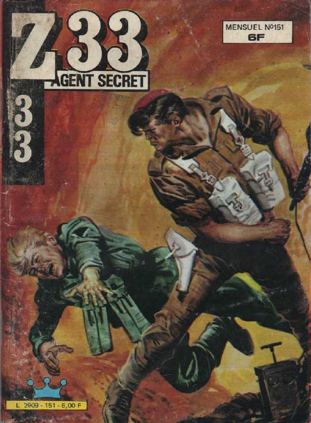 Scan de la Couverture Z 33 Agent Secret n 151